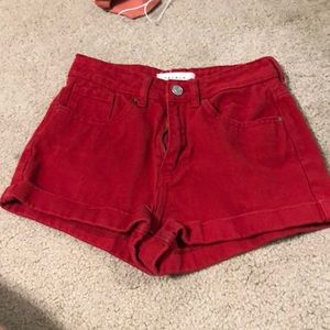 pacsun red mom shorts size 24